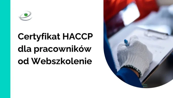 Certyfikat HACCP od Webszkolenie 